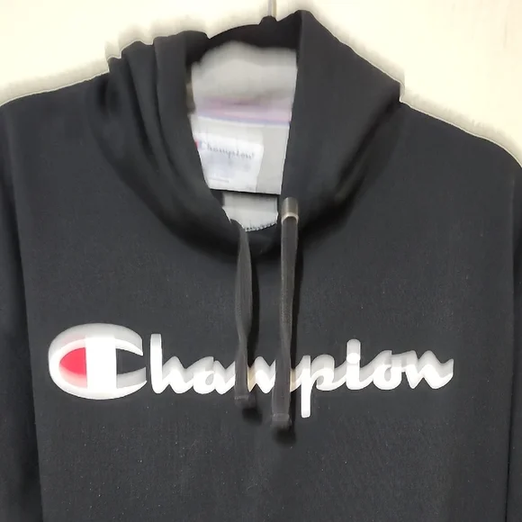 Champion Men's Black Hoodie Sweater - Picture 4 of 9